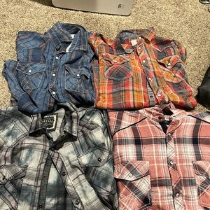 Bke button up lot large